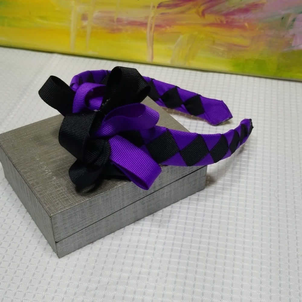 Grosgrain Ribbon Woven Headband (1inch) headband.
